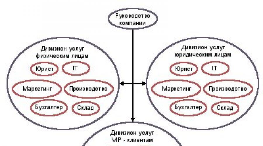 Организационные структуры управления. Организационная структура предприятия (на примере ОАО 